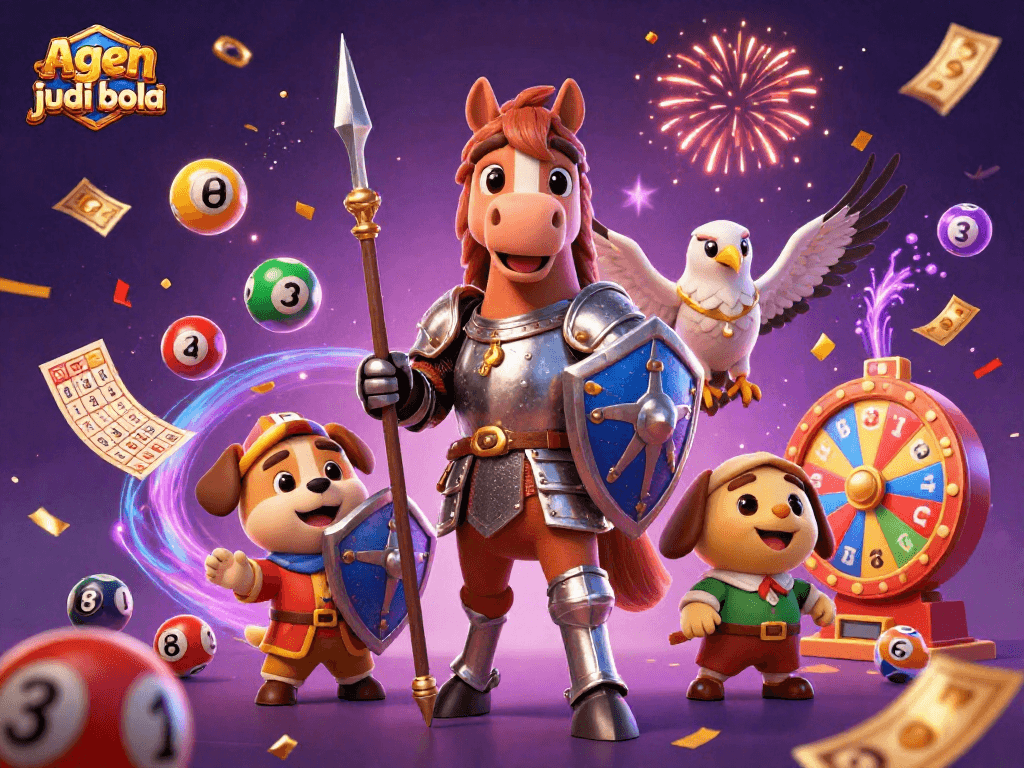 Bet on sports sensation at agen judi bola with dynamic lottery elements and medieval characters.