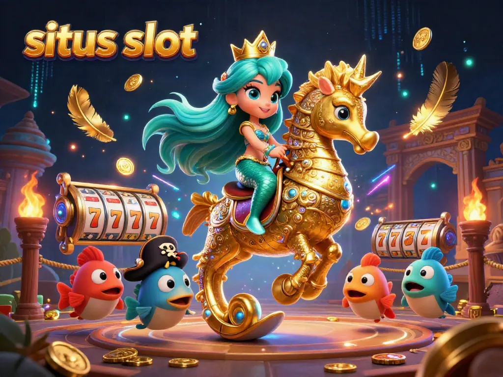 Experience situs slot with vibrant characters in a thrilling 3D gaming environment filled with exciting elements.
