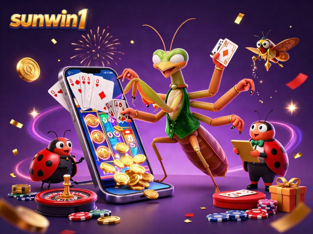 Experience thrilling casino games with sunwin1 in a vibrant 3D digital celebration.