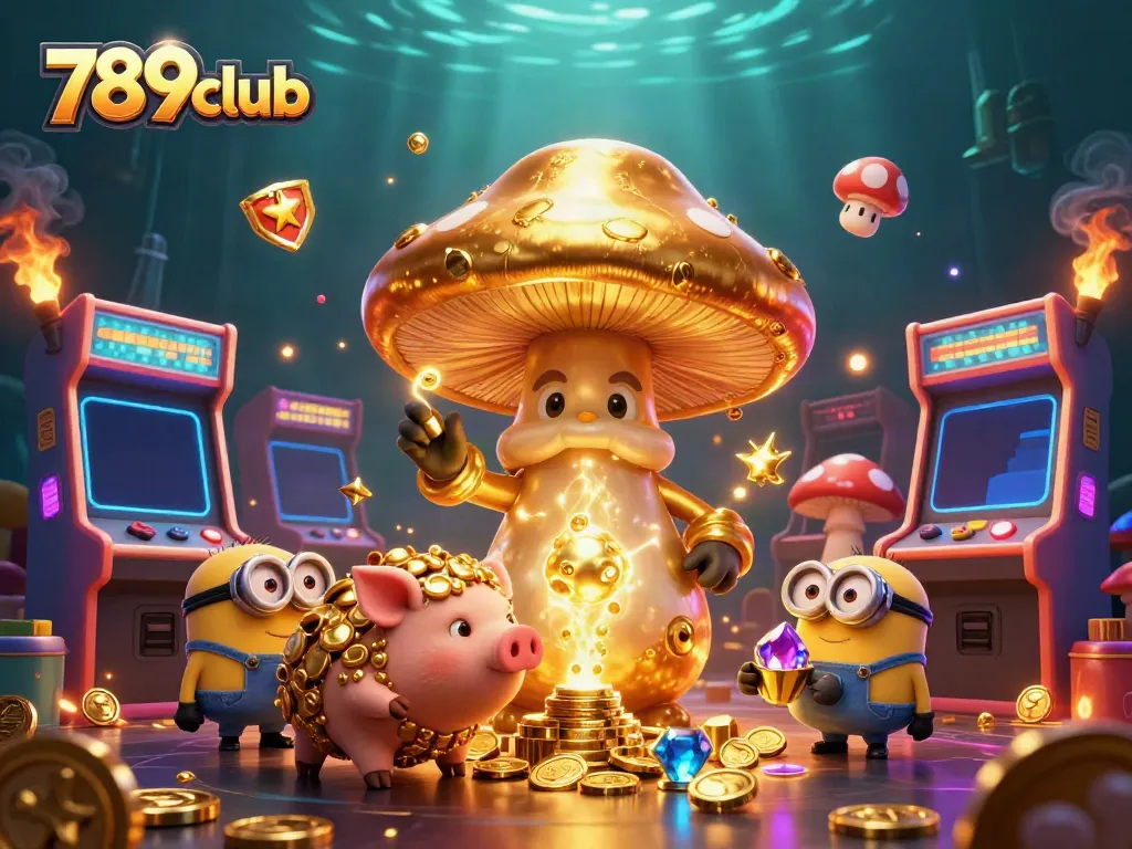 Enjoy thrilling gaming at 789club with vibrant characters and casino elements in this captivating scene.