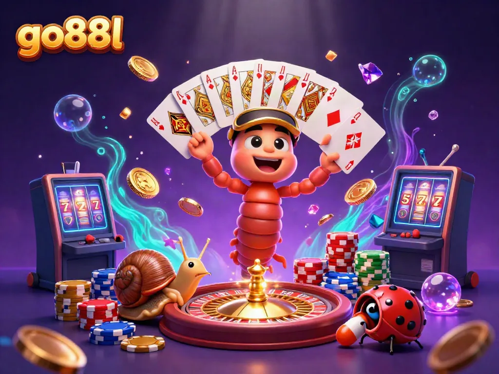 Experience vibrant gameplay with the go88l dealer and high-roller in a dynamic casino scene.