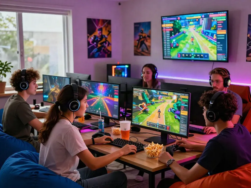 Friends enjoying istana404 gaming in a vibrant online session.