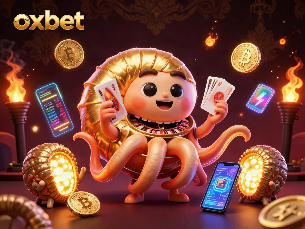 Experience thrilling gameplay with oxbet featuring a giant nautilus and glowing crypto elements.