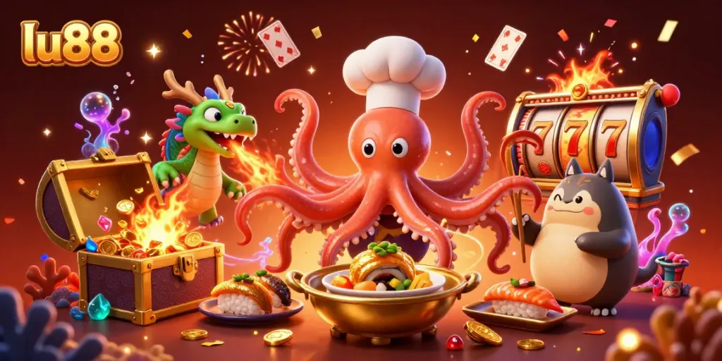 Experience thrilling casino excitement with lu88, featuring lively characters and vibrant game elements.