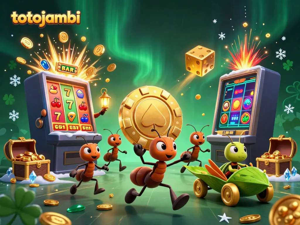 Experience thrilling wins with totojambi as cartoon ants embark on a casino heist adventure.