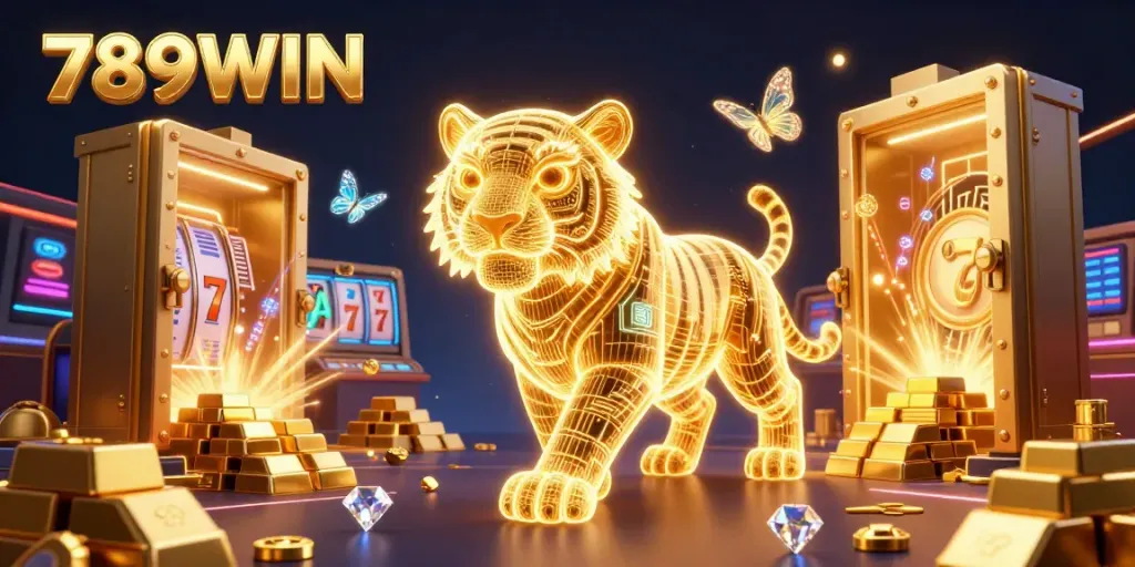 Experience thrilling slots at 789WIN with dynamic gameplay and vibrant winning opportunities in a captivating casino scene.